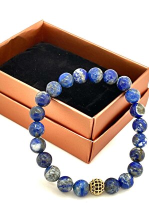 Doğaltaş Bileklik - Lapis Lazuli Bileklik - Aaa Kalite - Doğal Taş - Unisex