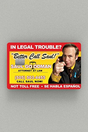 Better Call Saul Kredi Kartı & Akbil Sticker Kaplama 