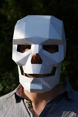 Kuru Kafa Maskesi Iskelet Hallowen Parti Kostümü Cadılar Bayramı Korku Dekor