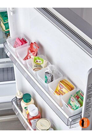 6'lı Buzdolabı ve Kapak Içi Düzenleyici, Mutfak Düzenleyici, Çok Amaçlı Düzenleyici, Buzdolabı Organizeri