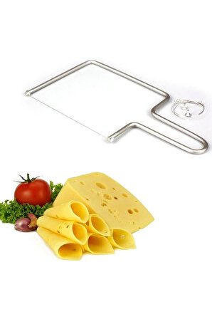 Paslanmaz Peynir Dilimleyici +1 Yedek Dilimleme Teli