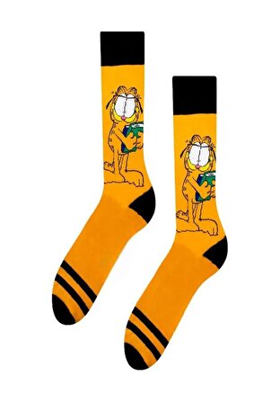 LittleHappiness70 Unisex Yetişkin Garfield Kolej Çorap