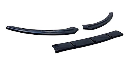 Vw Jetta 10-18 Arası Esnek 3 Parça ABS Lip Piano Black 3 Parça Lip