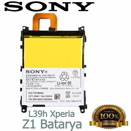 Sony Xperia Z1 Batarya Sony Xperia Z1 L39H LIS1525ERPC Uyumlu Yedek Batarya