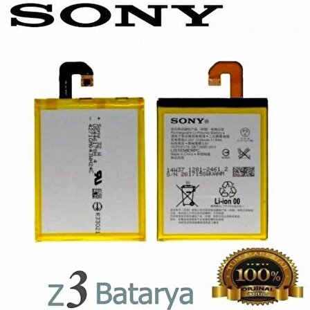 Sony Xperia Z3 Batarya Sony Xperia LIS1558ERPC  Uyumlu Yedek Batarya