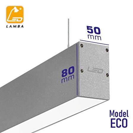 Lambaled Lineer ECO Led Sarkıt 200cm 50W 6500K Beyaz Işık