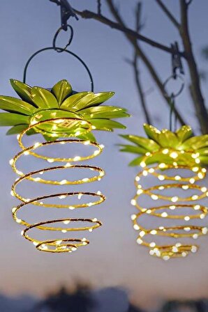Dekoratif Güneş Enerjili Solar Ananas Led Işık