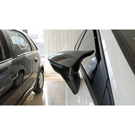Seat Leon Mk3 Yarasa Ayna Kapağı - Parlak Siyah Abs Plastik