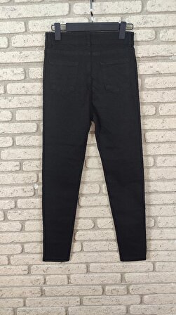 LENAY  Likralı Yüksek Bel Efsane Kot Pantolon Antrasit Renk 92cm