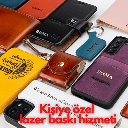 Samsung Galaxy S22 Uyumlu Deri Cüzdanlı Kılıf MWWN RST2EF Taba