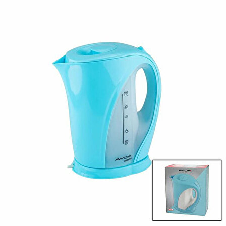 AWOX MARİN Plastik A.Mavi Renkli Kettle Su Isıtıcı - 1.7 Litre Kapasite ve 2000W Gücü ile Hızlı ve Şık Sıcak Su Keyfi