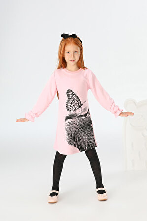 Pinky Cat Kız Çocuk Elbise