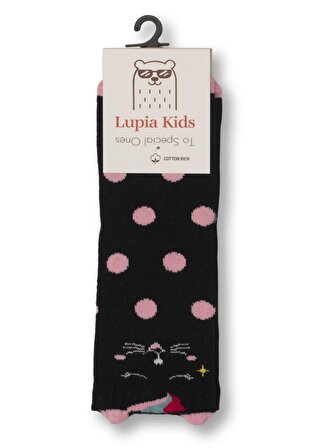 LupiaKids Kedi Puanlı Kız Çocuk Çorap LP-22WIN-070