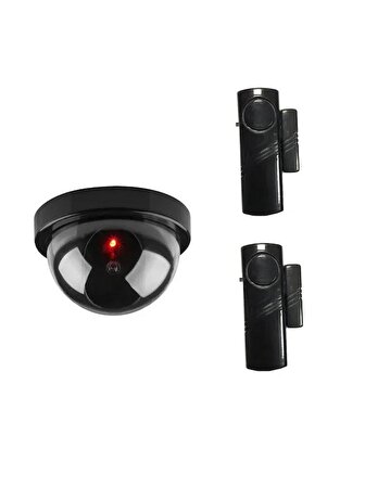 LOREX LR-SK04-4444S Güvenlikli Hırsız Alarm Set Lorex siyah kapı pencere ,Caydırıcı Dome Kamera LR-SK04-4444S 2Lİ