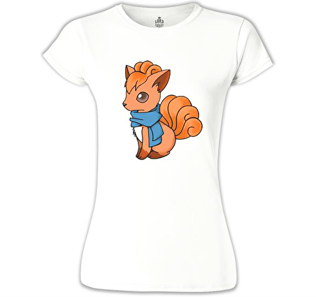 Pokemon Go - Vulpix Beyaz Bayan Tshirt