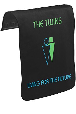 The Twins - Living for the Future Unisex Siyah Tak-Çıkar Postacı Çanta Kapağı CK-1464