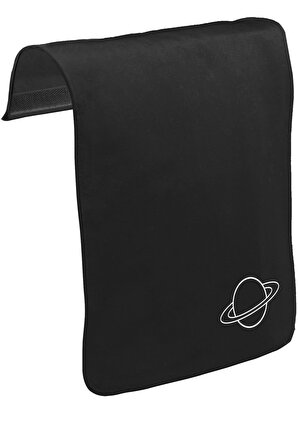 Saturn Logo Unisex Siyah Tak-Çıkar Postacı Çanta Kapağı CK-744