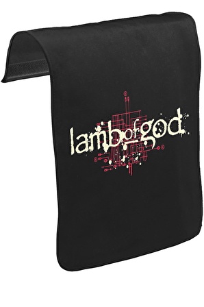 Lamb of God - Logo Unisex Siyah Tak-Çıkar Postacı Çanta Kapağı CK-76