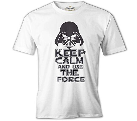 Star Wars - Use the Force Beyaz Erkek Tshirt