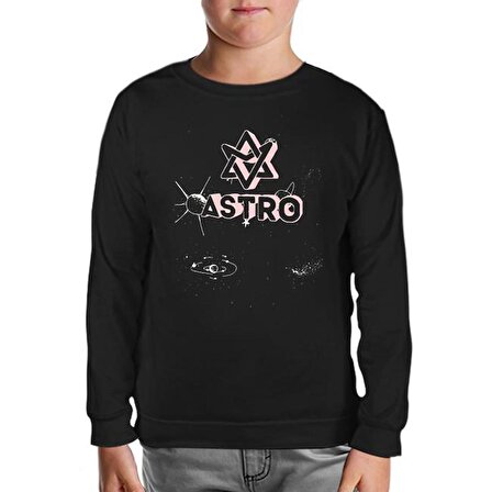 Astro - Universe Siyah Çocuk Sweatshirt