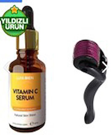 C Vitamini Serum Seti 30 ml + Dermaroller 0,5 Mm