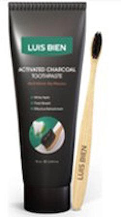 Luis Bien Aktif Karbon Diş Temizleme Macunu 75 ml - Bambu Diş Fırçası Set
