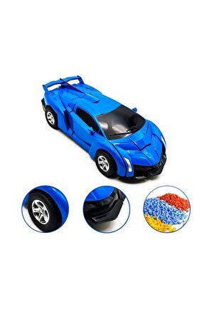 Transformers Bumblebee Robota Dönüşebilen Oyuncak Araba Mavi