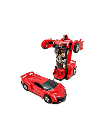 Transformers Bumblebee Robota Dönüşebilen Oyuncak Araba Kırmızı