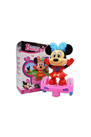 Denge Arabasında Dans Eden Işıklı Sesli Minnie Mouse Kız Bebek Oyuncak