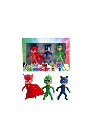 PJ Mask Pijamaskeliler Figürleri Oyuncak Seti 3 Karakter