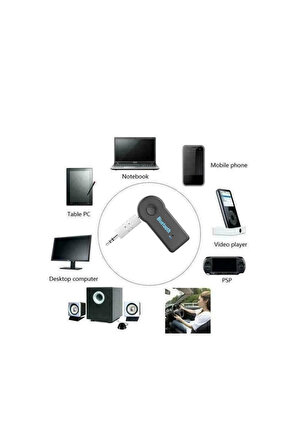 TV Tablet Telefon Araç Araba AUX Bluetooth Kablosuz Müzik Görüşme