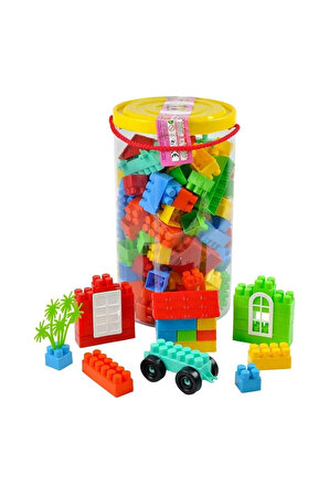 145 Parça Ağaç Araba Lego Blok Eğitici Oyuncak Seti Büyük Boy