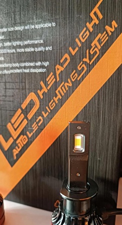 YENİLZD H1 LZDGOLD KISA FAR LED 12000 LUMEN CSP ŞİMŞEK ETKLİ LED XENON