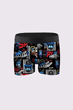 3'lü Erkek Desenli Boxer Paketleri %95 Pamuk Premium Collection - Çok Renkli