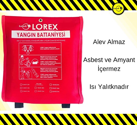 3MK Lorex Lr-fb1015c Yangın Battaniyesi - 100cm X 150cm MRHBKHGT1045371