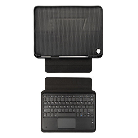 Samsung Galaxy Tab A8 10.5 SM-X200 (2021) Zore Border Keyboard Bluetooh Bağlantılı Standlı Klavyeli Tablet Kılıfı