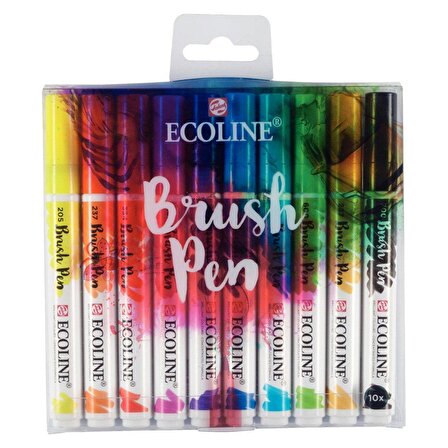 Talens Ecoline Brush Pen 10lu Canlı Renkler