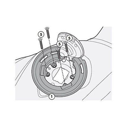 Givi BF07 Depo Ustu Canta Aparatı Bmw