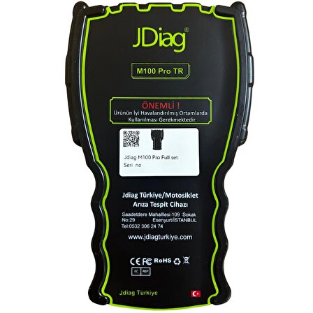 JDiag M100 Pro Motosiklet Arıza Tespit Cihazı Temel Set 5 Kablo