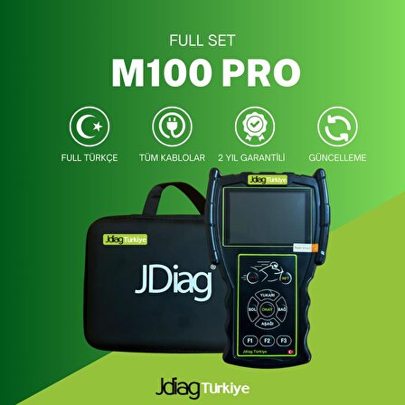 JDiag M100 Pro Motosiklet Arıza Tespit Cihazı Full Set 20 Kablo