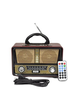 Meier M-112bt Şarjlı Nostaljik Bluetooth Fm Radyo Usb/sd/mp3 105013