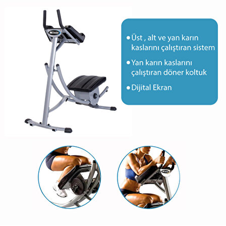 Kendox Ab Coaster Max Karın Mekik Aleti - Karın Egzersiz Aleti - Kondisyon Aleti