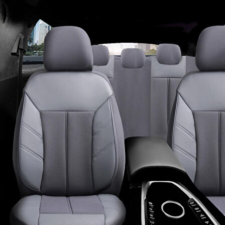 Toyota Corolla Deri Detaylı Özel Tasarım Oto Koltuk Kılıfı Seti MEVO G  