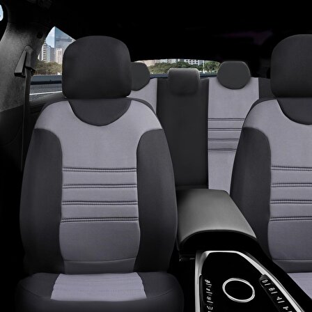 Hyundai İ10 Deri Detaylı Özel Tasarım Oto Koltuk Kılıfı Seti TREND   