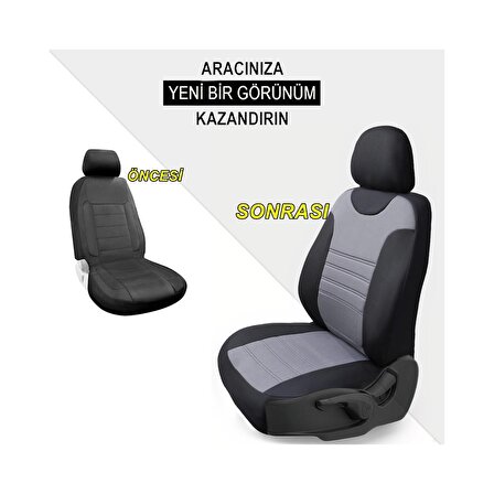 Hyundai İ20 Deri Detaylı Özel Tasarım Oto Koltuk Kılıfı Seti TREND  