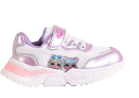 Kız Çocuk Hafif Taban Lila Spor Ayakkabı Sneakers