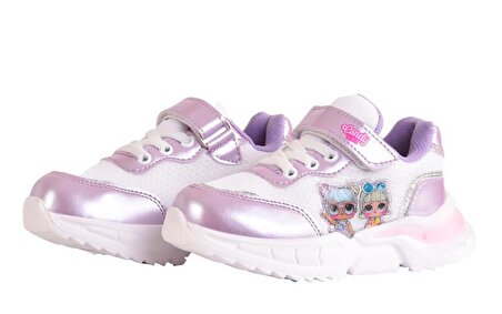 Kız Çocuk Hafif Taban Lila Spor Ayakkabı Sneakers