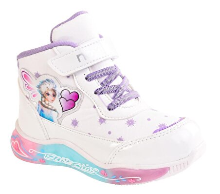 Kız Çocuk Işıklı Prensesli Spor Ayakkabı / Hafif Spor Bot&Bootie