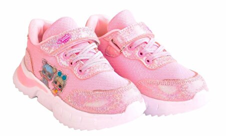 Kız Çocuk Hafif Taban Pembe&Lila Spor Ayakkabı Sneakers