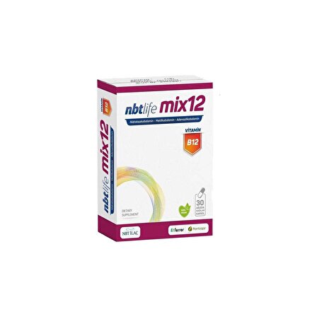 Mix12 Vitamin B12 Ağızda Dağılan 30 Kapsül